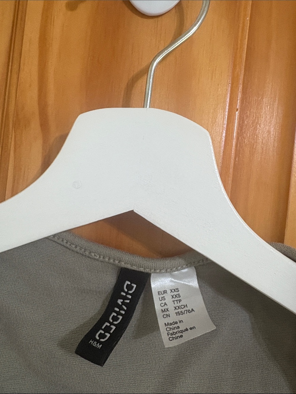 Divided Size XXS Khaki Green Top - Picture 4 of 6